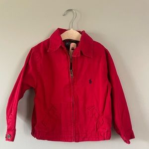 Red 3T polo boy jacket